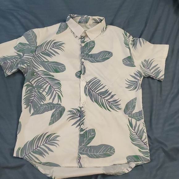 Vintage HAWAIIAN FLORAL SHIRT SLIM FIT SIZE S - Picture 6 of 8